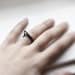 Thorns . three oxidized sterling silver stacking rings