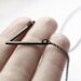 V . oxidized sterling silver necklace with oxidized pendant