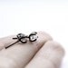 Xx . herkimer diamond oxidized sterling silver post earrings