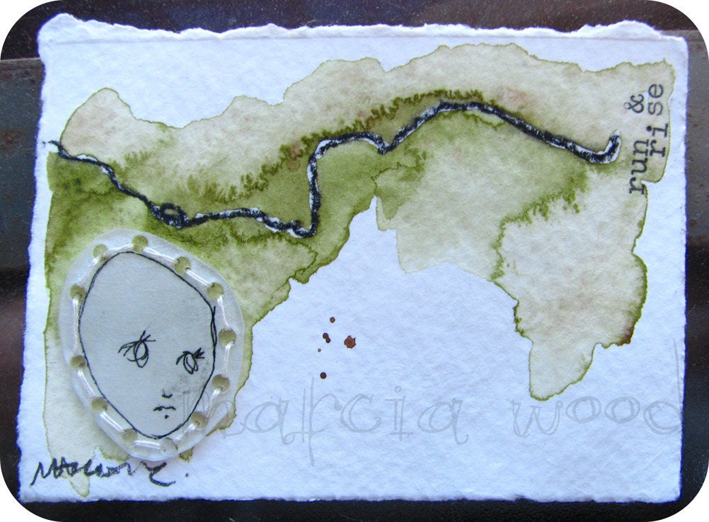 Applied Knowledge - Original Mixed Media Artwork - ACEO Size