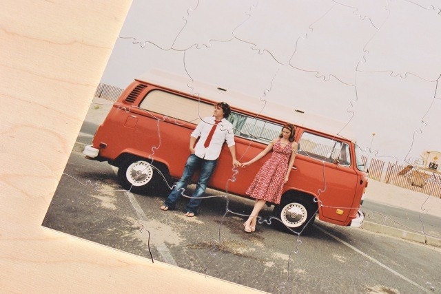 Custom Photo Wedding Guest Book Puzzle, 40 Pieces, Free Personalization