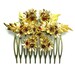 Vintage Coro Altered Art Heirloom Hair Comb, Floral Hair Comb - OOAK Bridal Hair - Reclaimed Vintage - Coror Brooch