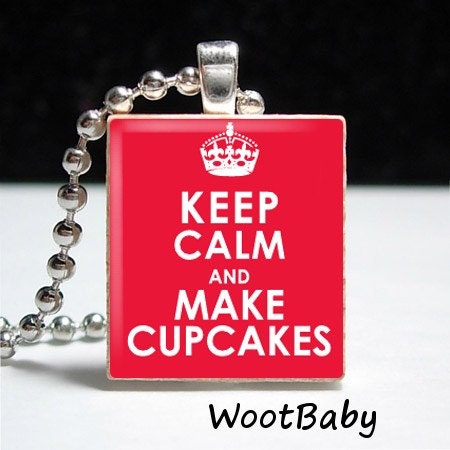 Keep Calm Make Cupcakes Red No.32 - Buy 2 Get 1 Free