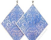 LAST ONES-Blue Diamond Earrings