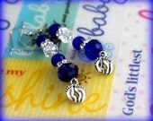 Blue Child Abuse Cause Awareness Earrings