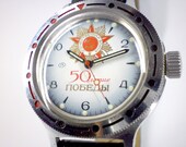 Vintage Wostok Jubilee mechanical watch from Soviet/Ussr