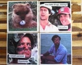 Caddyshack novelty coasters -Set of four- Funny Quotes
