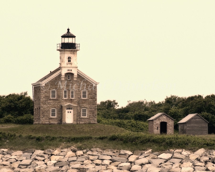 Nautical Photograph Plum Lighthouse Long Island Fine Art Print