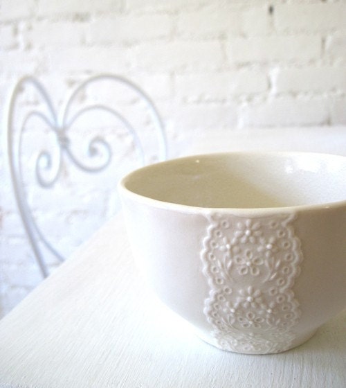 Lovely porcelain lace bowl