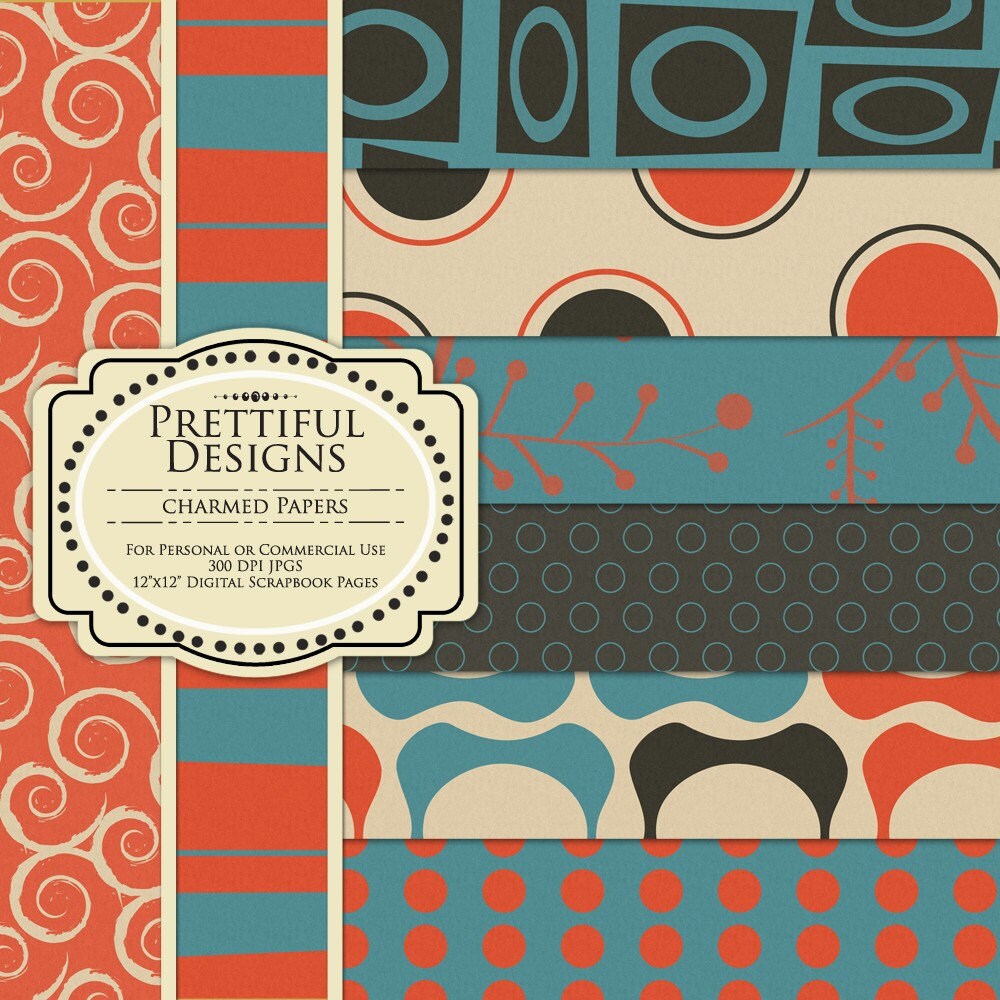 50% OFF SALE Digital Paper Pack - Charmed (25) Il_570xn