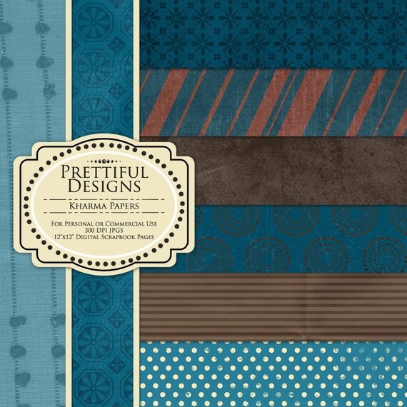 50% OFF SALE Digital Paper Pack for Personal or Commercial Use - Kharma (70) Il_570xn