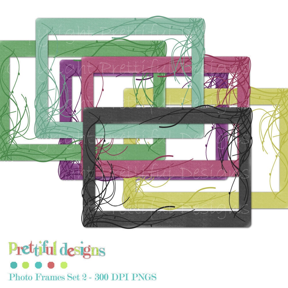 50% OFF SALE Digital Frames Set 2 - Personal or Commercial Use (393) Il_570xn