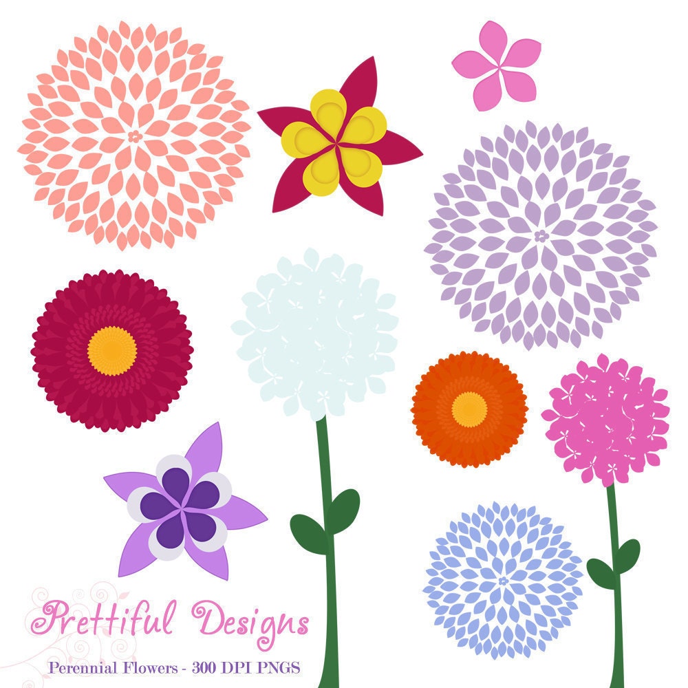 clip art dahlia flowers - photo #35