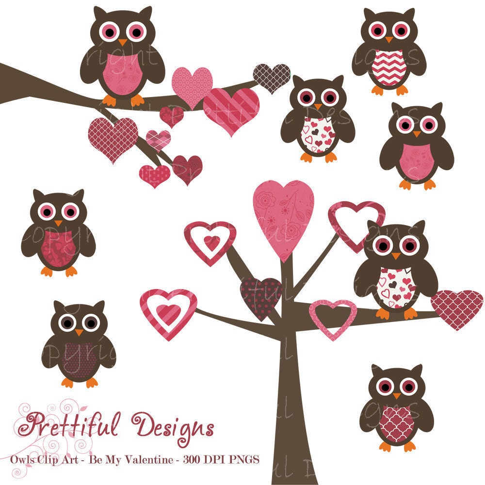 valentine owl clip art free - photo #22