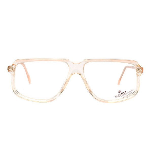 Beige Vintage Eyeglasses : sand 80s transparent glasses frames - MODvintageshop Beige Vintage Eyeglasses : sand 80s transparent glasses frames - MODvintageshop