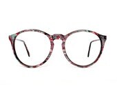 Round transparent Vintage Eyeglasses Onyx