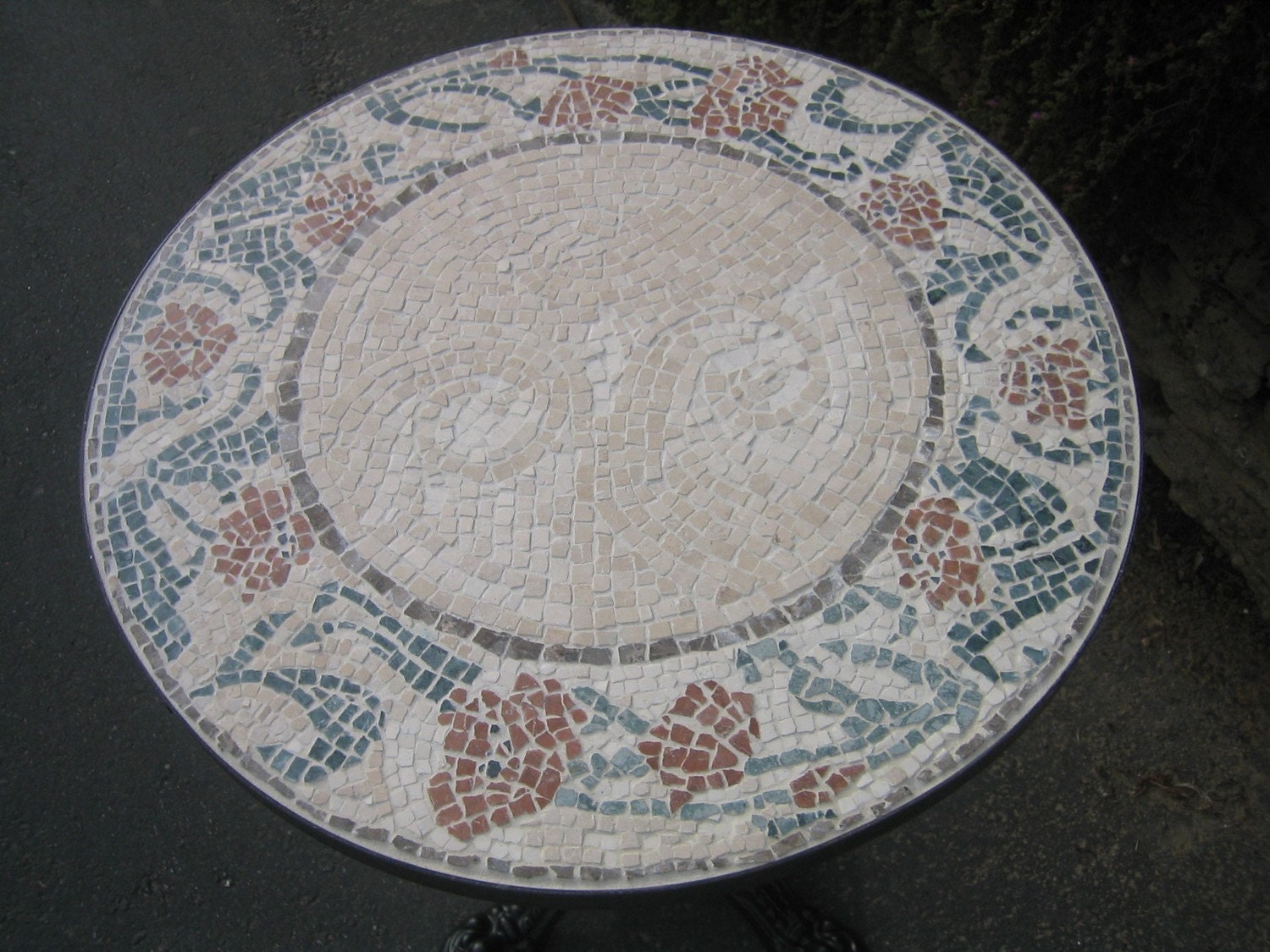Art Nouveau-Style Mosaic Bistro Table