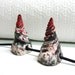 Black and White Swirl Costume Horns Splattered Blood Red Tips Headband