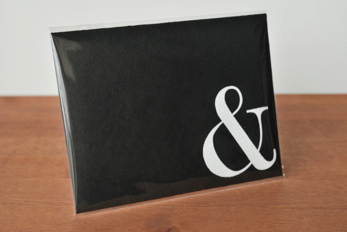 black envelope single: & ampersand