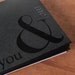 black stationery set: you & me ampersand