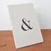 white journal: & ampersand