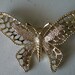 Reserved for Marina Sarah Coventry butterfly pin brooch. Gold tone. Open work.