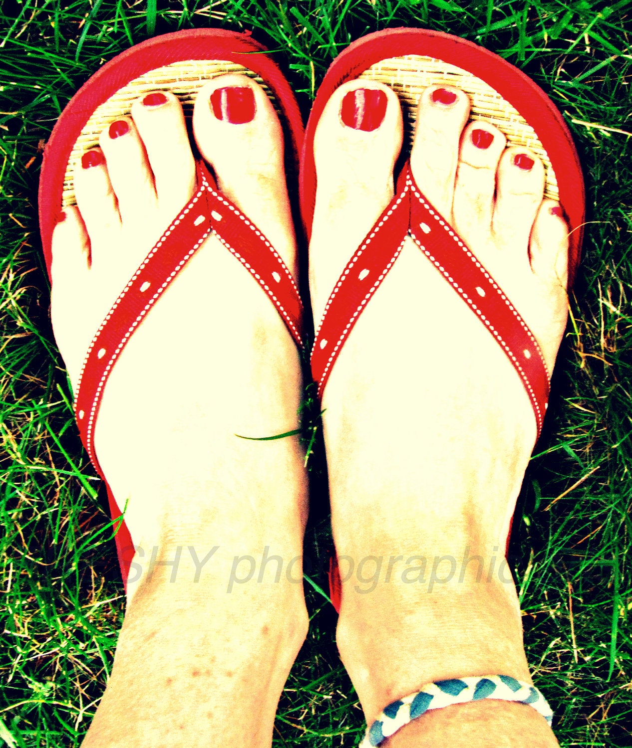 Red Toes - 8x10 Photographic Art Print