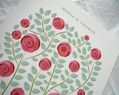 Wedding Guest book alternative - Roses