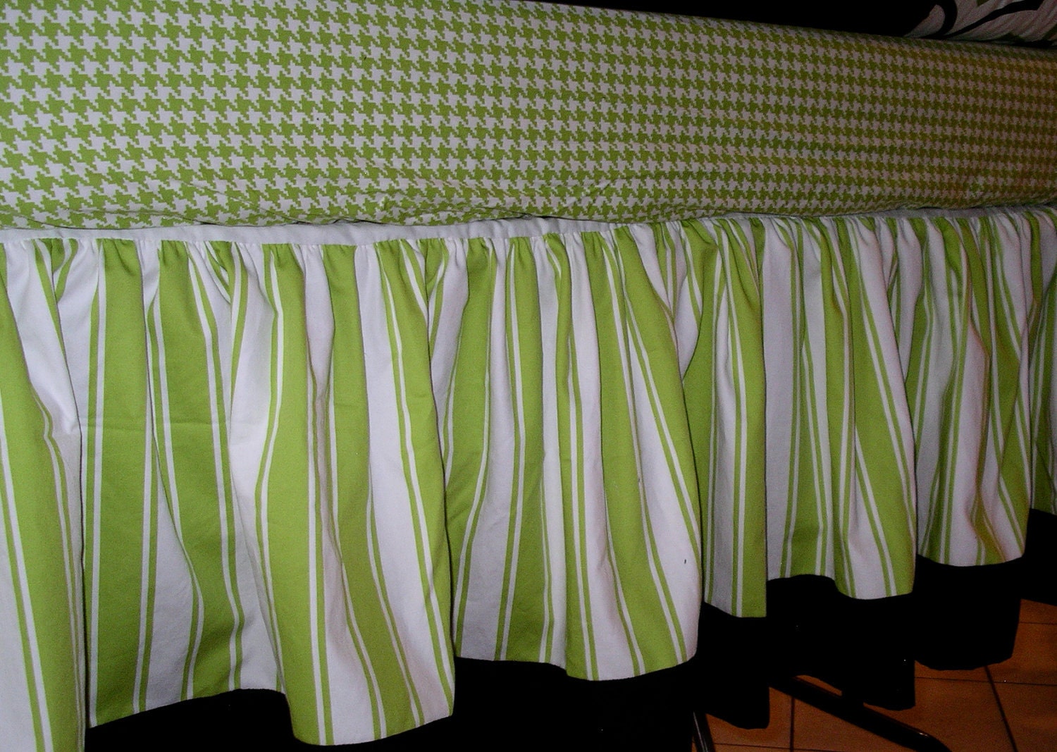 Custom Ruffled Crib Skirt
