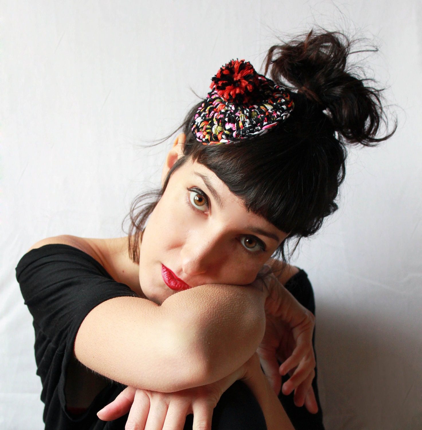 Pretty colorful Bibi/ Little hat