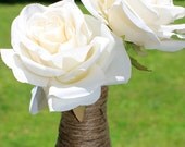 Rustic Chic Natural Brown Jute Wrapped Bud Vase Upcycled Recycled Farmhouse Chic Spring Trend Ecofriendly Twine Beach Cottage Decor
