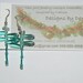 Aqua Dragonfly Earrings