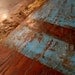 CLEARANCE SALE Blue Rustic Modern Dining Table Reserved for Katherine