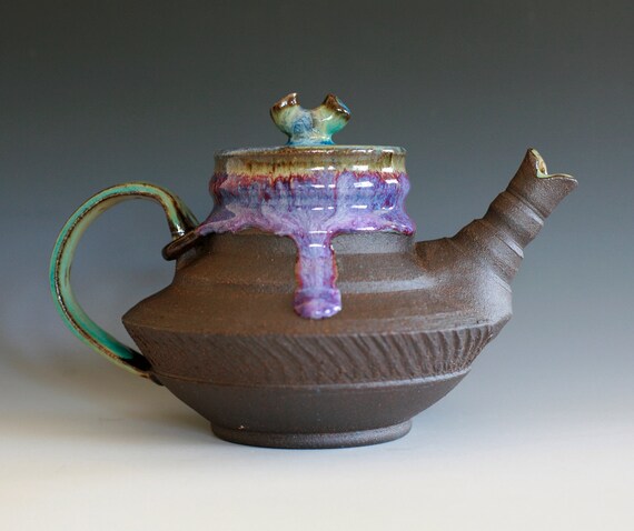 Sakura, Cherry Blossom Teapot, Handmade Stoneware Teapot