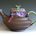 Sakura, Cherry Blossom Teapot, Handmade Stoneware Teapot