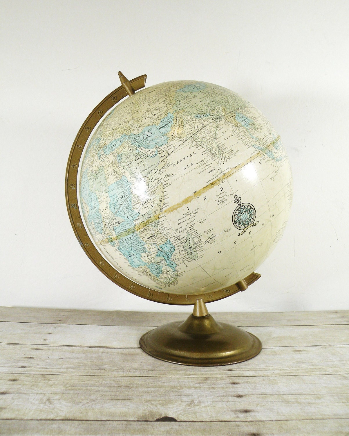 vintage world globe