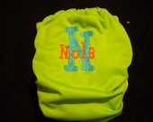 Personalized embroidered monogram cloth pocket diaper