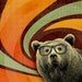 The Book Smart Bear with Glasses 8x10 Art Print - Swirl