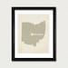 I Love Columbus Ohio 8x10 Art Print - Ohio State City Heart