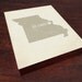 I Love St. Louis 8x10 Wood Block Art Print - Missouri City State Heart