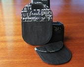 Camera Strap Lens Cap Pocket - up to 84mm - Choose Custom Fabrics - Made to Order
