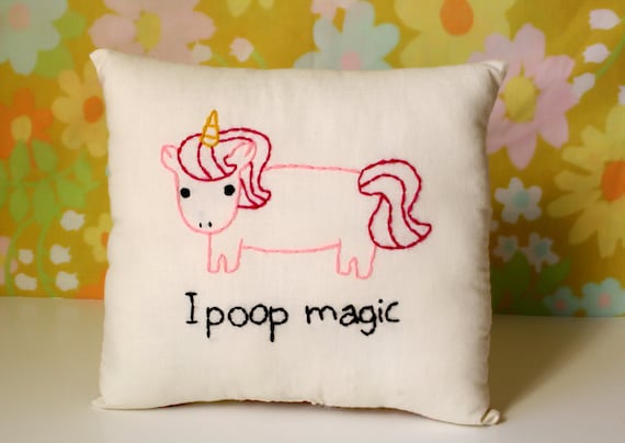 Unicorn Pillow - Magical Pooping Unicorn