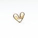 Ear Cuff Gold Heart Ear Wrap Earcuff Cartilage