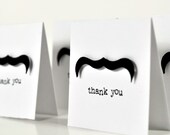 Fu Manchu Mustache Mini Cards Set of 6 Ready to Ship