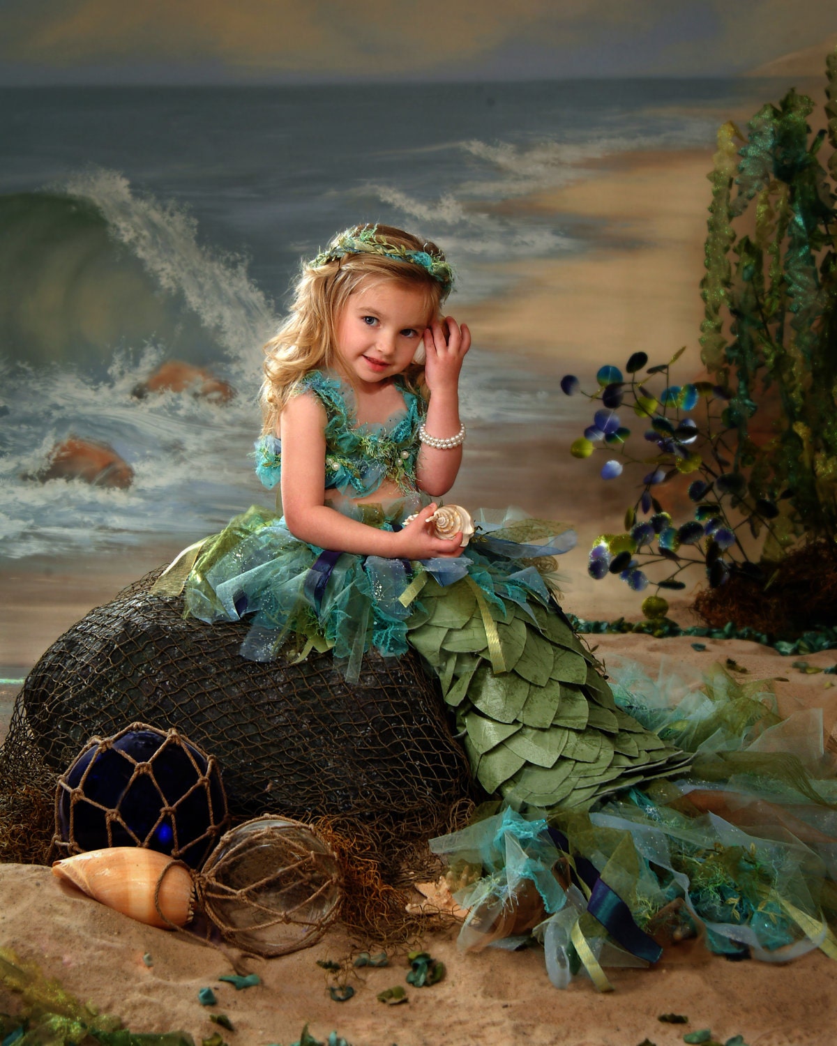 Mermaid costume, the ultimate in a little girls costume.