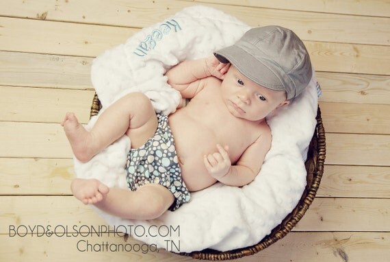 newsie hat for baby, child, toddler handmade sewn fabric