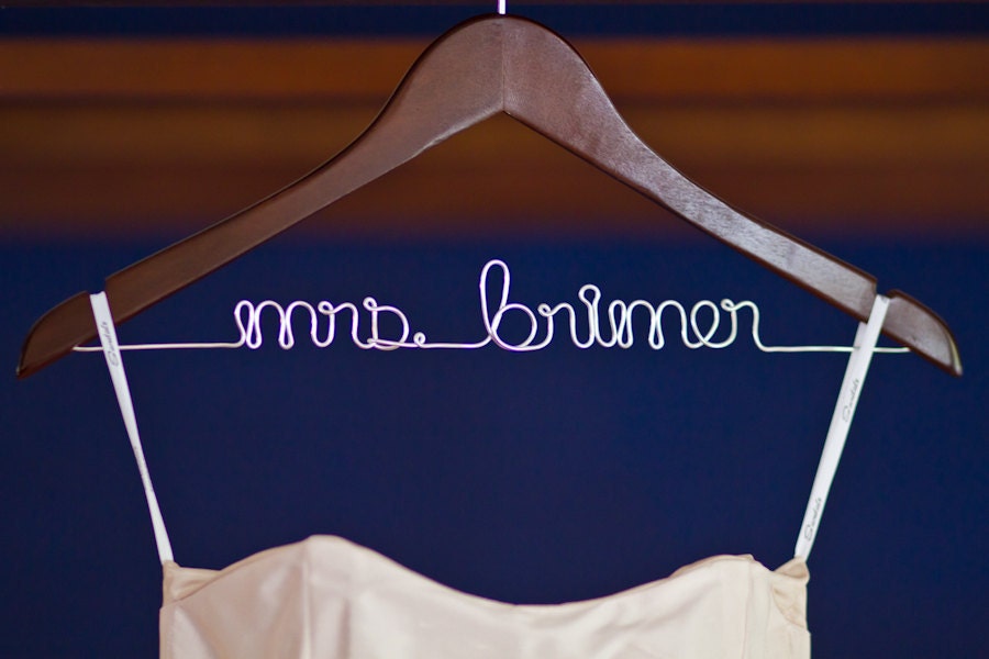 Personalized and Custom Hanger for your Wedding Dress - Dawn's Craft Store