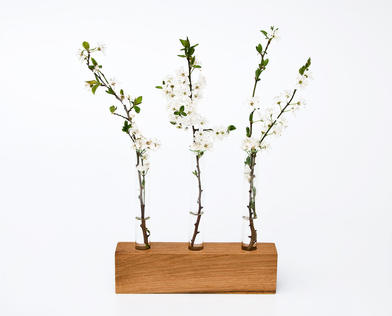 Wooden Bud Vase Flower Stand Flower Arrangement Wedding Centerpiece LITTLE VIOLET Limited Edition