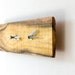 Double Time Clock Modern Wall Clock Salvaged Wood SAPPHO
