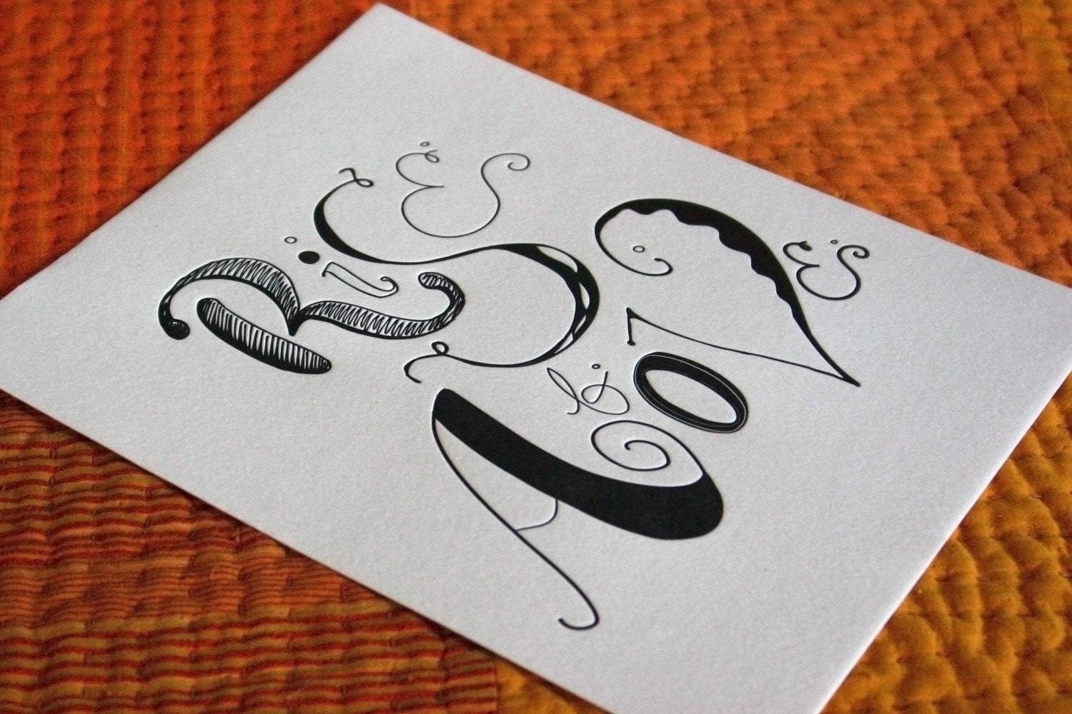 Rise Above Letterpress Poster 8 x 10